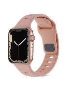 For Apple Watch Series 10 46mm / Ultra 2 / Ultra 49mm / 9 8 7 45mm / SE (2023) SE (2022) SE 6 5 4 44mm / 3 2 1 42mm Silicone Strap Replacement - Deep Pink