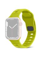 For Apple Watch Series 10 46mm / Ultra 2 / Ultra 49mm / 9 8 7 45mm / SE (2023) SE (2022) SE 6 5 4 44mm / 3 2 1 42mm Silicone Strap Replacement - Fluorescent Green