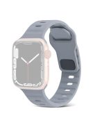 For Apple Watch Series 10 46mm / Ultra 2 / Ultra 49mm / 9 8 7 45mm / SE (2023) SE (2022) SE 6 5 4 44mm / 3 2 1 42mm Silicone Strap Replacement - Light Grey