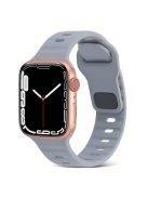 For Apple Watch Series 10 46mm / Ultra 2 / Ultra 49mm / 9 8 7 45mm / SE (2023) SE (2022) SE 6 5 4 44mm / 3 2 1 42mm Silicone Strap Replacement - Light Grey