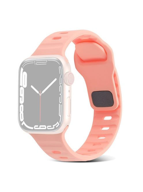 For Apple Watch Series 10 46mm / Ultra 2 / Ultra 49mm / 9 8 7 45mm / SE (2023) SE (2022) SE 6 5 4 44mm / 3 2 1 42mm Silicone Strap Replacement - Pink