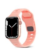 For Apple Watch Series 10 46mm / Ultra 2 / Ultra 49mm / 9 8 7 45mm / SE (2023) SE (2022) SE 6 5 4 44mm / 3 2 1 42mm Silicone Strap Replacement - Pink