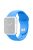 For Apple Watch Series 10 46mm / Ultra 2 Ultra 49mm /  Series 9 8 7 45mm / 6 5 4 SE (2023) SE (2022) SE 44mm / 3 2 1 42mm Adjustable Watch Strap Silicone Wrist Band (Lengthen Size) - Blue