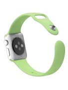 For Apple Watch Series 10 46mm / Ultra 2 Ultra 49mm /  Series 9 8 7 45mm / 6 5 4 SE (2023) SE (2022) SE 44mm / 3 2 1 42mm Adjustable Watch Strap Silicone Wrist Band (Lengthen Size) - Mint Green