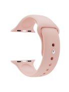 For Apple Watch Series 10 46mm / Ultra 2 Ultra 49mm /  Series 9 8 7 45mm / 6 5 4 SE (2023) SE (2022) SE 44mm / 3 2 1 42mm Adjustable Watch Strap Silicone Wrist Band (Lengthen Size) - Pink