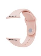 For Apple Watch Series 10 46mm / Ultra 2 Ultra 49mm /  Series 9 8 7 45mm / 6 5 4 SE (2023) SE (2022) SE 44mm / 3 2 1 42mm Adjustable Watch Strap Silicone Wrist Band (Lengthen Size) - Pink