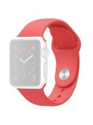 For Apple Watch Series 10 46mm / Ultra 2 Ultra 49mm /  Series 9 8 7 45mm / 6 5 4 SE (2023) SE (2022) SE 44mm / 3 2 1 42mm Adjustable Watch Strap Silicone Wrist Band (Lengthen Size) - Watermelon Red