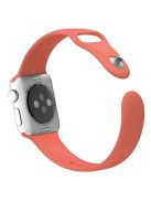 For Apple Watch Series 10 46mm / Ultra 2 Ultra 49mm /  Series 9 8 7 45mm / 6 5 4 SE (2023) SE (2022) SE 44mm / 3 2 1 42mm Adjustable Watch Strap Silicone Wrist Band (Lengthen Size) - Watermelon Red