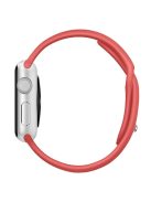 For Apple Watch Series 10 46mm / Ultra 2 Ultra 49mm /  Series 9 8 7 45mm / 6 5 4 SE (2023) SE (2022) SE 44mm / 3 2 1 42mm Adjustable Watch Strap Silicone Wrist Band (Lengthen Size) - Watermelon Red