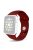 For Apple Watch Series 10 46mm / Ultra 2 Ultra 49mm /  Series 9 8 7 45mm / 6 5 4 SE (2023) SE (2022) SE 44mm / 3 2 1 42mm Adjustable Watch Strap Silicone Wrist Band (Lengthen Size) - Wine Red