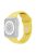 For Apple Watch Series 10 46mm / Ultra 2 Ultra 49mm /  Series 9 8 7 45mm / 6 5 4 SE (2023) SE (2022) SE 44mm / 3 2 1 42mm Adjustable Watch Strap Silicone Wrist Band (Lengthen Size) - Yellow