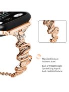 For Apple Watch Series 10 46mm / Ultra 2 Ultra 49mm /  Series 9 8 7 45mm / 6 5 4 SE (2023) SE (2022) SE 44mm / 3 2 1 42mm Alloy Watch Band - Rose Gold