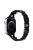 For Apple Watch Series 10 46mm / Ultra 2 Ultra 49mm /  Series 9 8 7 45mm / 6 5 4 SE (2023) SE (2022) SE 44mm / 3 2 1 42mm Alloy Watch Band Replacement Watch Strap - Black