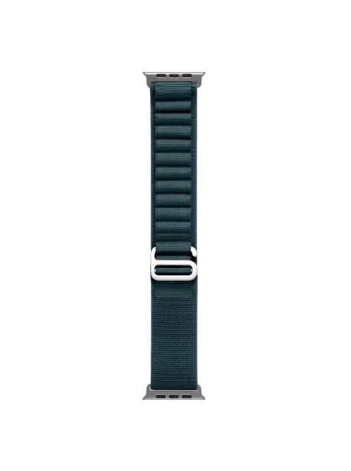 For Apple Watch Series 10 46mm / Ultra 2 Ultra 49mm /  Series 9 8 7 45mm / 6 5 4 SE (2023) SE (2022) SE 44mm / 3 2 1 42mm AW Watch Strap Nylon Loop Adjustable Watch Band - Blackish Green