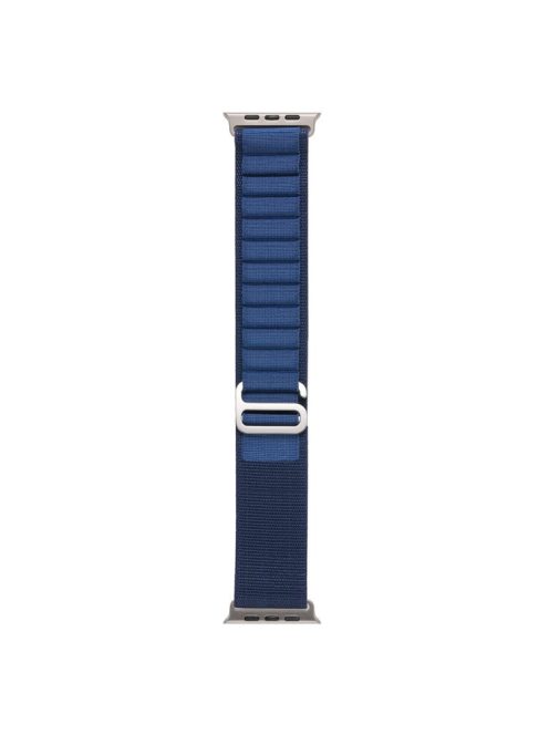 For Apple Watch Series 10 46mm / Ultra 2 Ultra 49mm /  Series 9 8 7 45mm / 6 5 4 SE (2023) SE (2022) SE 44mm / 3 2 1 42mm AW Watch Strap Nylon Loop Adjustable Watch Band - Dark Blue