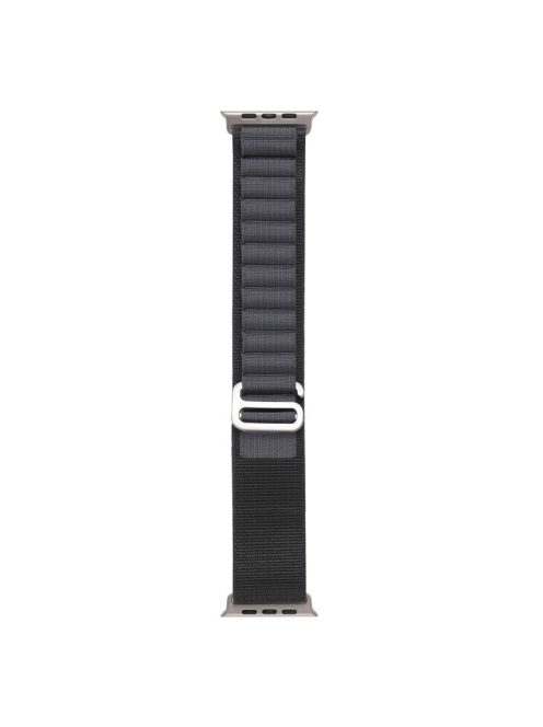 For Apple Watch Series 10 46mm / Ultra 2 Ultra 49mm /  Series 9 8 7 45mm / 6 5 4 SE (2023) SE (2022) SE 44mm / 3 2 1 42mm AW Watch Strap Nylon Loop Adjustable Watch Band - Dark Grey