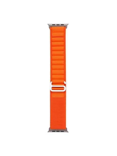 For Apple Watch Series 10 46mm / Ultra 2 Ultra 49mm /  Series 9 8 7 45mm / 6 5 4 SE (2023) SE (2022) SE 44mm / 3 2 1 42mm AW Watch Strap Nylon Loop Adjustable Watch Band - Orange