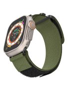 For Apple Watch Series 10 46mm / Ultra 2 Ultra 49mm /  Series 9 8 7 45mm / 6 5 4 SE (2023) SE (2022) SE 44mm / 3 2 1 42mm AW Watch Strap Nylon Wrist Band - Army Green