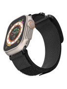 For Apple Watch Series 10 46mm / Ultra 2 Ultra 49mm /  Series 9 8 7 45mm / 6 5 4 SE (2023) SE (2022) SE 44mm / 3 2 1 42mm AW Watch Strap Nylon Wrist Band - Black