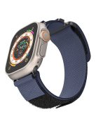 For Apple Watch Series 10 46mm / Ultra 2 Ultra 49mm /  Series 9 8 7 45mm / 6 5 4 SE (2023) SE (2022) SE 44mm / 3 2 1 42mm AW Watch Strap Nylon Wrist Band - Blue