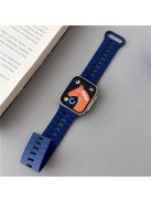 For Apple Watch Series 10 46mm / Ultra 2 Ultra 49mm /  Series 9 8 7 45mm / 6 5 4 SE (2023) SE (2022) SE 44mm / 3 2 1 42mm Bands Magnetic Watch Strap - Dark Blue+Blue