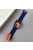 For Apple Watch Series 10 46mm / Ultra 2 Ultra 49mm /  Series 9 8 7 45mm / 6 5 4 SE (2023) SE (2022) SE 44mm / 3 2 1 42mm Bands Magnetic Watch Strap - Dark Blue+Orange