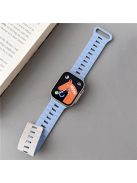 For Apple Watch Series 10 46mm / Ultra 2 Ultra 49mm /  Series 9 8 7 45mm / 6 5 4 SE (2023) SE (2022) SE 44mm / 3 2 1 42mm Bands Magnetic Watch Strap - Sky Blue+Grey