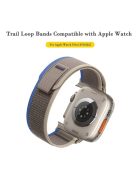 For Apple Watch Series 10 46mm / Ultra 2 Ultra 49mm /  Series 9 8 7 45mm / 6 5 4 SE (2023) SE (2022) SE 44mm / 3 2 1 42mm Canvas Watch Strap Breathable Watchband - All Black