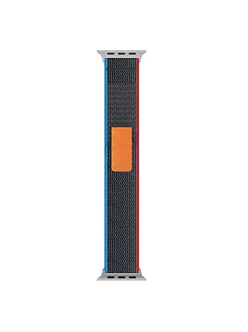 For Apple Watch Series 10 46mm / Ultra 2 Ultra 49mm /  Series 9 8 7 45mm / 6 5 4 SE (2023) SE (2022) SE 44mm / 3 2 1 42mm Canvas Watch Strap Breathable Watchband - Black / Blue / Red