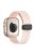 For Apple Watch Series 10 46mm / Ultra 2 Ultra 49mm /  Series 9 8 7 45mm / 6 5 4 SE (2023) SE (2022) SE 44mm / 3 2 1 42mm Dual Color Magnetic Buckle Strap Silicone Watch Band - Pink / White