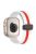 For Apple Watch Series 10 46mm / Ultra 2 Ultra 49mm /  Series 9 8 7 45mm / 6 5 4 SE (2023) SE (2022) SE 44mm / 3 2 1 42mm Dual Color Magnetic Buckle Strap Silicone Watch Band - White / Red