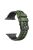 For Apple Watch Series 10 46mm / Ultra 2 Ultra 49mm /  Series 9 8 7 45mm / 6 5 4 SE (2023) SE (2022) SE 44mm / 3 2 1 42mm Dual Color Wrist Strap Silicone Watch Band - Army Green+Black