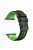 For Apple Watch Series 10 46mm / Ultra 2 Ultra 49mm /  Series 9 8 7 45mm / 6 5 4 SE (2023) SE (2022) SE 44mm / 3 2 1 42mm Dual Color Wrist Strap Silicone Watch Band - Black+Green