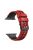 For Apple Watch Series 10 46mm / Ultra 2 Ultra 49mm /  Series 9 8 7 45mm / 6 5 4 SE (2023) SE (2022) SE 44mm / 3 2 1 42mm Dual Color Wrist Strap Silicone Watch Band - Red+Black