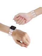 For Apple Watch Series 10 46mm / Ultra 2 Ultra 49mm /  Series 9 8 7 45mm / 6 5 4 SE (2023) SE (2022) SE 44mm / 3 2 1 42mm Elastic Resin Watch Band - Light Pink