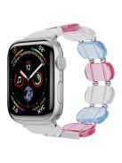 For Apple Watch Series 10 46mm / Ultra 2 Ultra 49mm /  Series 9 8 7 45mm / 6 5 4 SE (2023) SE (2022) SE 44mm / 3 2 1 42mm Elastic Resin Watch Band - Multi-Color