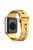 For Apple Watch Series 10 46mm / Ultra 2 Ultra 49mm /  Series 9 8 7 45mm / 6 5 4 SE (2023) SE (2022) SE 44mm / 3 2 1 42mm Electroplating Silicone Watch Strap - Gold