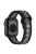 For Apple Watch Series 10 46mm / Ultra 2 Ultra 49mm /  Series 9 8 7 45mm / 6 5 4 SE (2023) SE (2022) SE 44mm / 3 2 1 42mm Football Pattern Silicone Watch Strap - Black+Grey