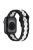 For Apple Watch Series 10 46mm / Ultra 2 Ultra 49mm /  Series 9 8 7 45mm / 6 5 4 SE (2023) SE (2022) SE 44mm / 3 2 1 42mm Football Pattern Silicone Watch Strap - Black+White