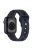 For Apple Watch Series 10 46mm / Ultra 2 Ultra 49mm /  Series 9 8 7 45mm / 6 5 4 SE (2023) SE (2022) SE 44mm / 3 2 1 42mm Football Pattern Silicone Watch Strap - Midnight Blue / Black