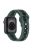 For Apple Watch Series 10 46mm / Ultra 2 Ultra 49mm /  Series 9 8 7 45mm / 6 5 4 SE (2023) SE (2022) SE 44mm / 3 2 1 42mm Football Pattern Silicone Watch Strap - Olive Green+Black