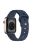 For Apple Watch Series 10 46mm / Ultra 2 Ultra 49mm /  Series 9 8 7 45mm / 6 5 4 SE (2023) SE (2022) SE 44mm / 3 2 1 42mm Football Pattern Watch Band Silicone Watch Strap - Midnight Blue