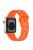 For Apple Watch Series 10 46mm / Ultra 2 Ultra 49mm /  Series 9 8 7 45mm / 6 5 4 SE (2023) SE (2022) SE 44mm / 3 2 1 42mm Football Pattern Watch Band Silicone Watch Strap - Orange