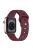 For Apple Watch Series 10 46mm / Ultra 2 Ultra 49mm /  Series 9 8 7 45mm / 6 5 4 SE (2023) SE (2022) SE 44mm / 3 2 1 42mm Football Pattern Watch Band Silicone Watch Strap - Wine Red