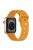 For Apple Watch Series 10 46mm / Ultra 2 Ultra 49mm /  Series 9 8 7 45mm / 6 5 4 SE (2023) SE (2022) SE 44mm / 3 2 1 42mm Football Pattern Watch Band Silicone Watch Strap - Yellow