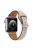 For Apple Watch Series 10 46mm / Ultra 2 Ultra 49mm /  Series 9 8 7 45mm / 6 5 4 SE (2023) SE (2022) SE 44mm / 3 2 1 42mm Genuine Leather Watch Band Quick Release Watch Strap with Buckle - Apricot