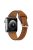 For Apple Watch Series 10 46mm / Ultra 2 Ultra 49mm /  Series 9 8 7 45mm / 6 5 4 SE (2023) SE (2022) SE 44mm / 3 2 1 42mm Genuine Leather Watch Band Quick Release Watch Strap with Buckle - Brown