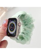 For Apple Watch Series 10 46mm / Ultra 2 Ultra 49mm /  Series 9 8 7 45mm / 6 5 4 SE (2023) SE (2022) SE 44mm / 3 2 1 42mm Hair Band Style Watch Strap AW Organza Watch Band - Green