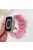 For Apple Watch Series 10 46mm / Ultra 2 Ultra 49mm /  Series 9 8 7 45mm / 6 5 4 SE (2023) SE (2022) SE 44mm / 3 2 1 42mm Hair Band Style Watch Strap AW Organza Watch Band - Pink