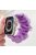 For Apple Watch Series 10 46mm / Ultra 2 Ultra 49mm /  Series 9 8 7 45mm / 6 5 4 SE (2023) SE (2022) SE 44mm / 3 2 1 42mm Hair Band Style Watch Strap AW Organza Watch Band - Purple